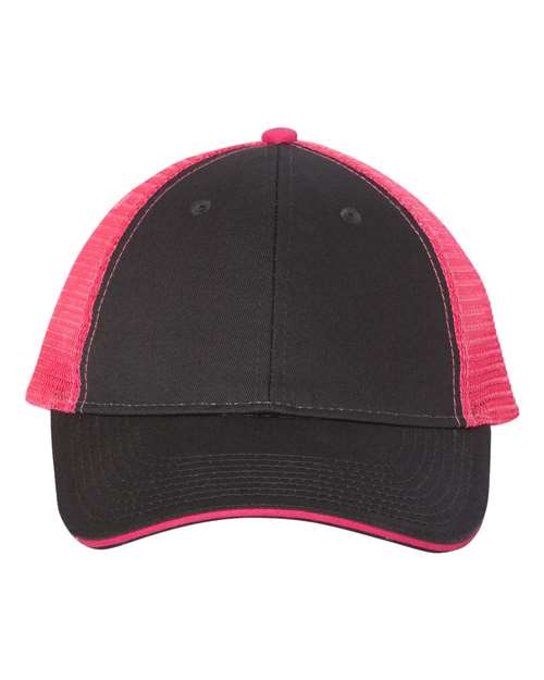 Valucap S102 Charcoal/ Neon Pink — front