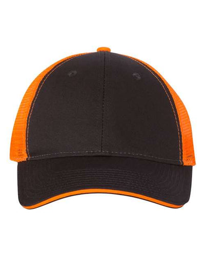 Valucap S102 Charcoal/ Neon Orange — front