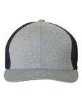 Flexfit 6311 Heather Grey/ Navy — front
