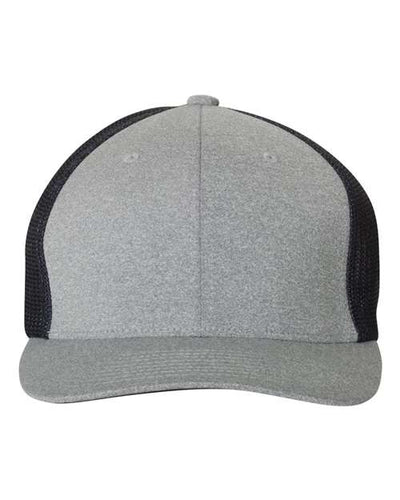 Flexfit 6311 Heather Grey/ Navy — front