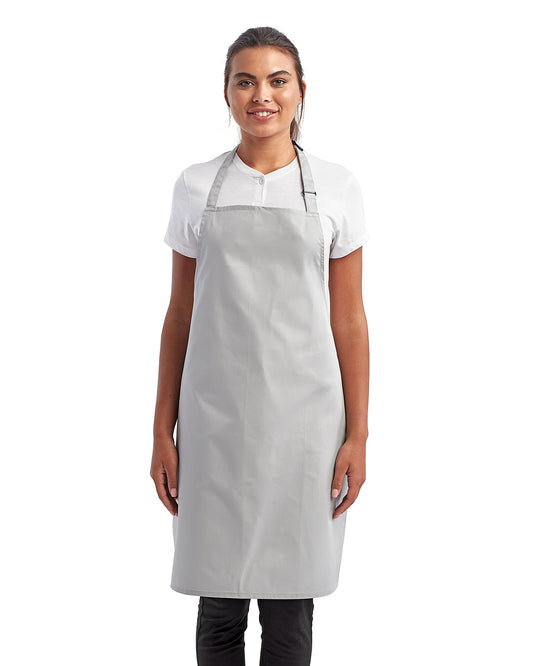 Unisex Recycled Bib Apron - Silver