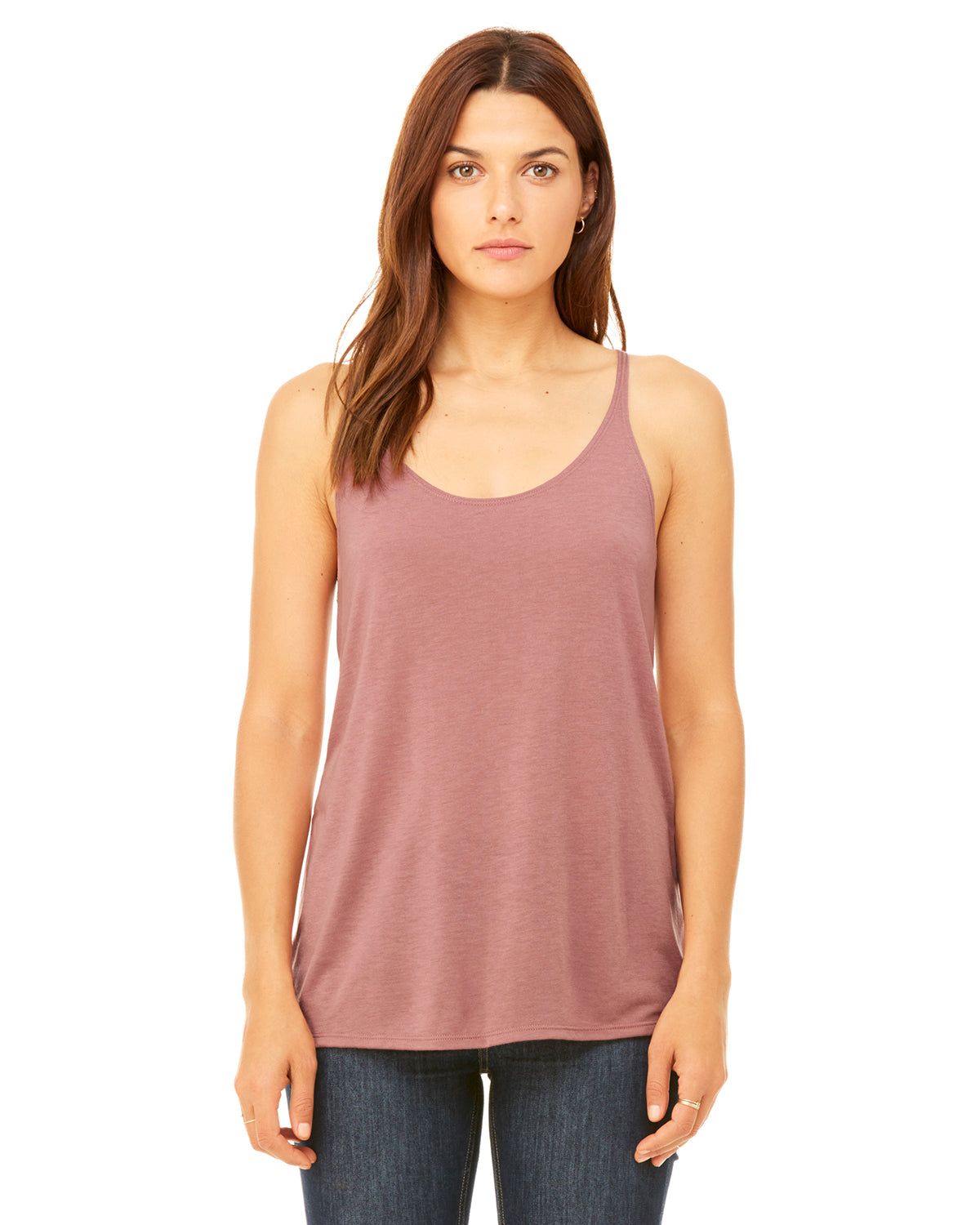 Women's Slouchy Tank - Mauve
