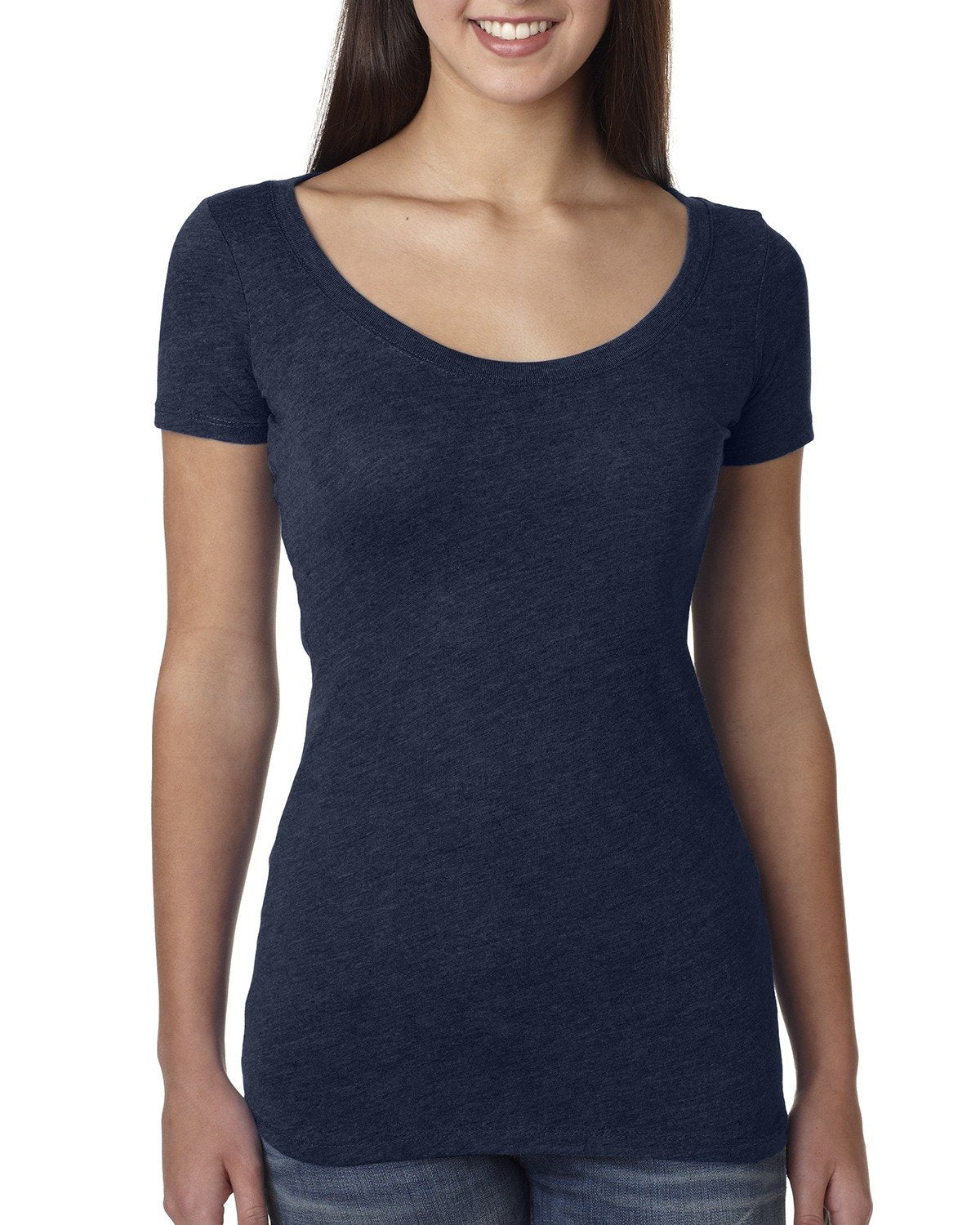 Women's Triblend Scoop - Vintage Navy