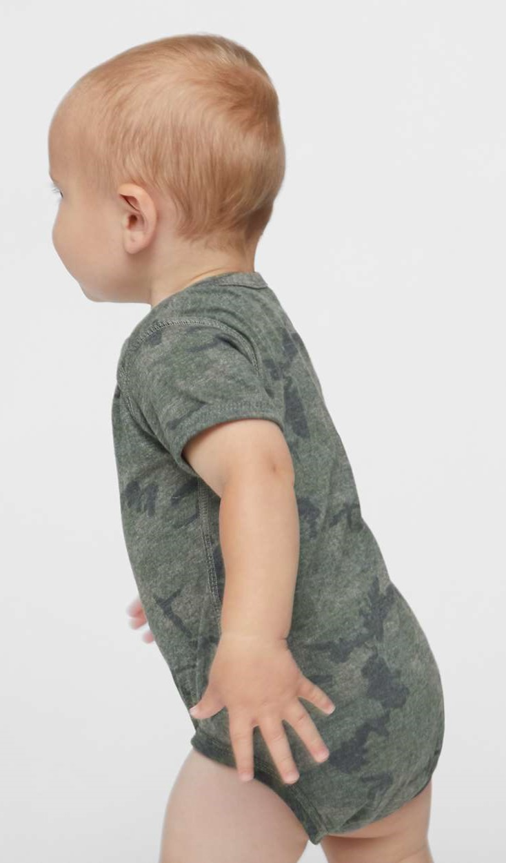 Infant Fine Jersey Bodysuit - Vintage Camo