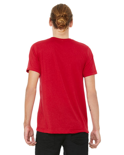 Unisex Poly-Cotton Short-Sleeve T-Shirt - Red