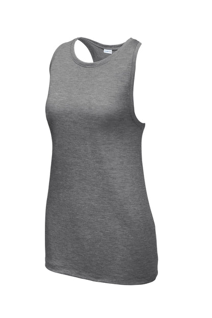 Women's PosiCharge Tri-Blend Wicking Tank - Dark Gray Heather