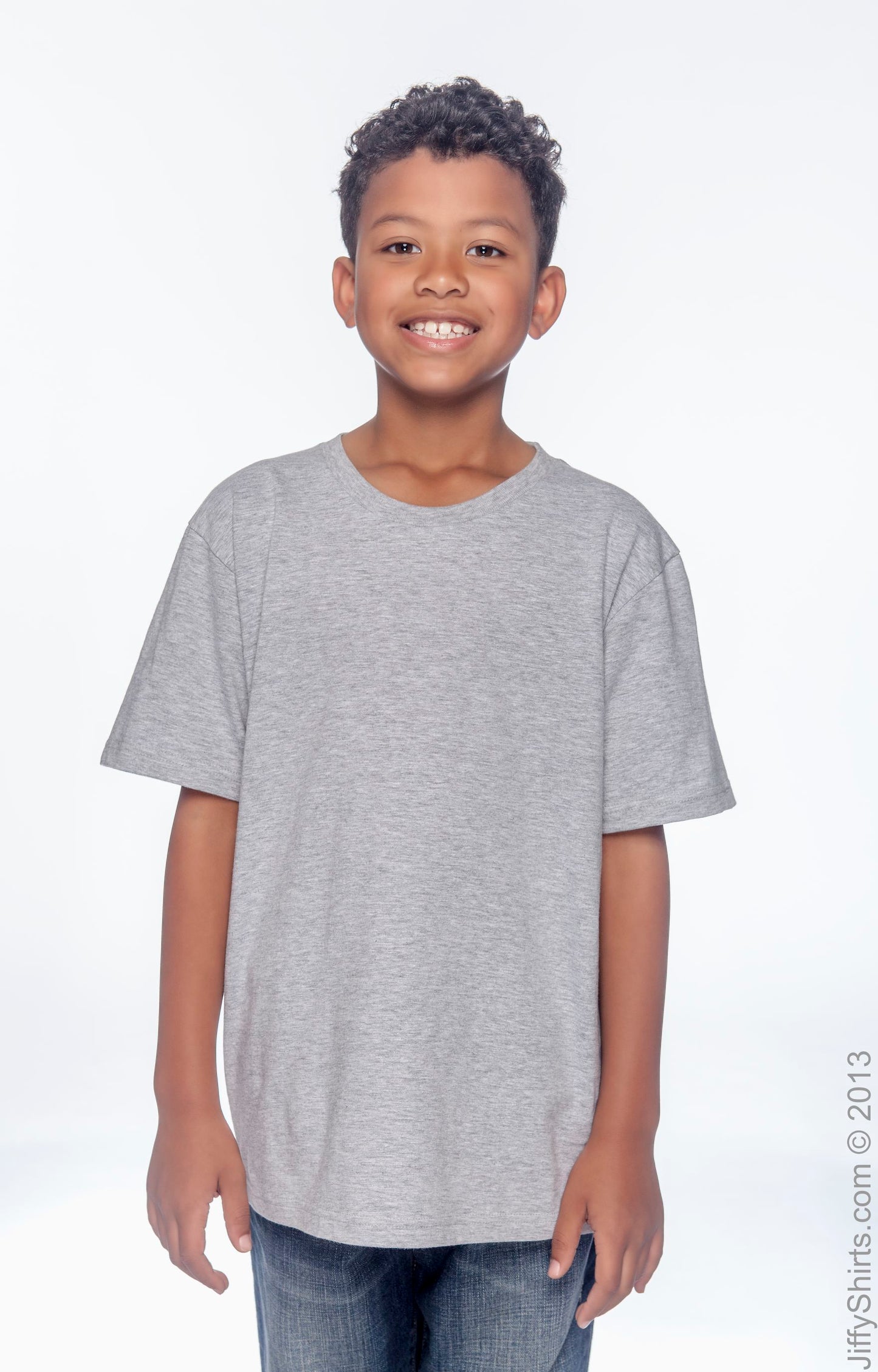 Youth Lightweight T-Shirt - Heather Gray