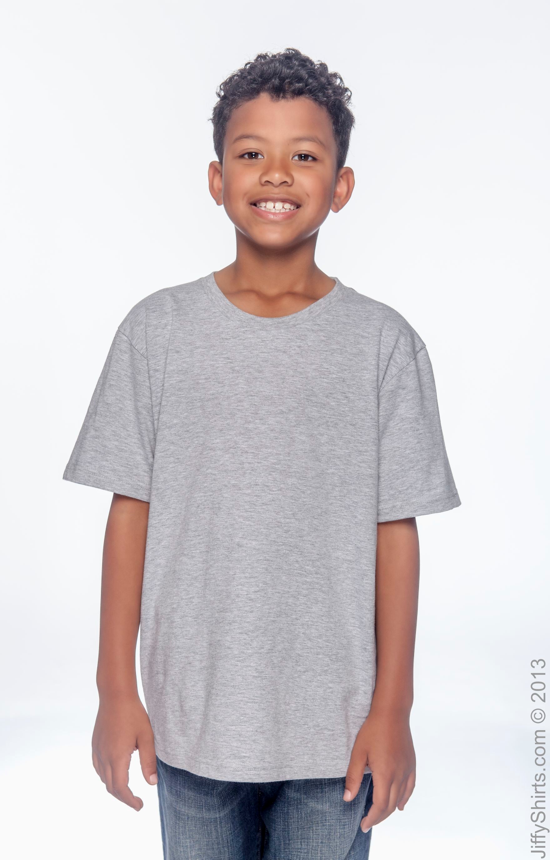 Youth Lightweight T-Shirt - Heather Gray
