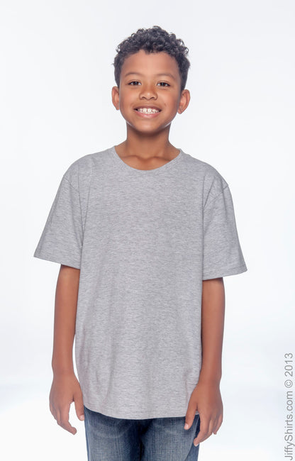 Youth Lightweight T-Shirt - Heather Gray