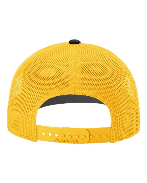 Richardson 112 Black/ Gold — back