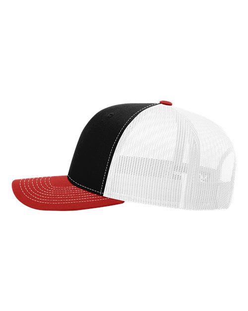 Richardson 112 Black/ White/ Red — direct side