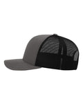 Richardson 112 Charcoal/ Black — direct side