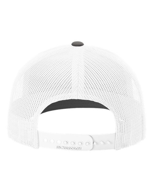 Richardson 112 Charcoal/ White — back