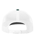 Richardson 112 Dark Green/ White — back