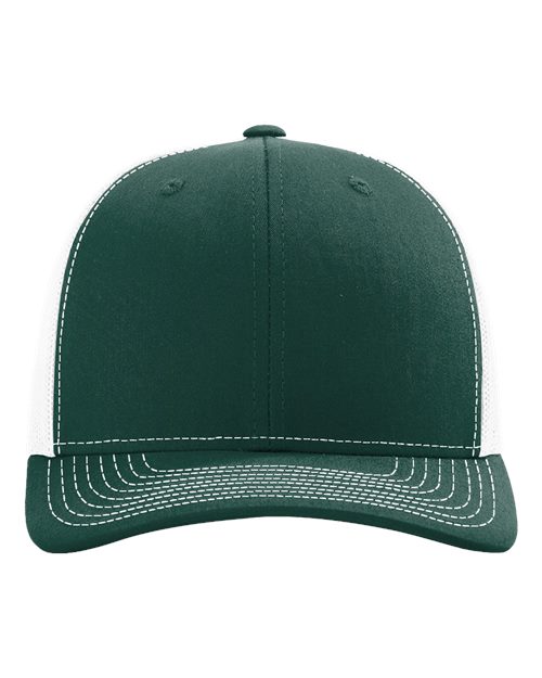 Richardson 112 Dark Green/ White — front
