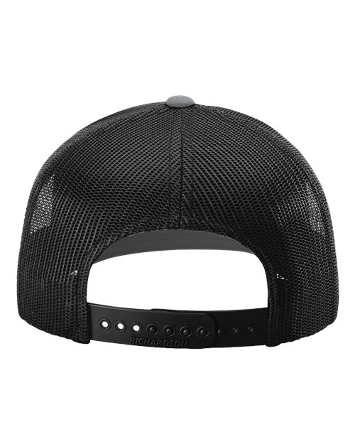 Richardson 112 Heather Grey/ Black — back