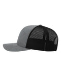 Richardson 112 Heather Grey/ Black — direct side