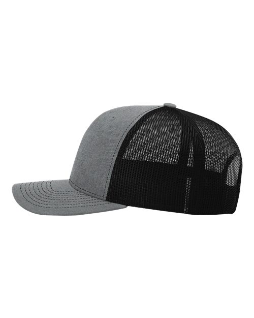 Richardson 112 Heather Grey/ Black — direct side
