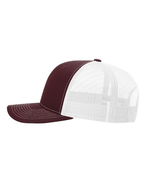 Richardson 112 Maroon/ White — direct side