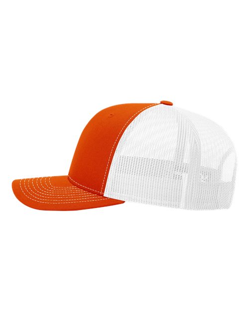 Richardson 112 Orange/ White — direct side