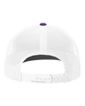 Richardson 112 Purple/ White — back