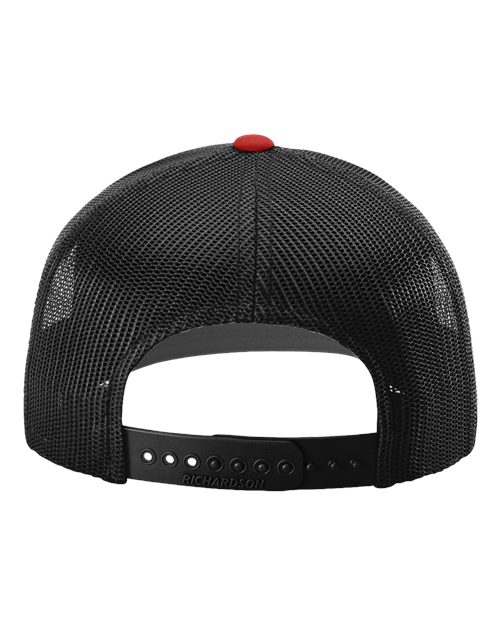 Richardson 112 Red/ Black — back