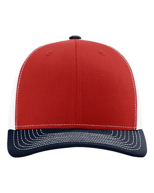 Richardson 112 Red/ White/ Navy — front