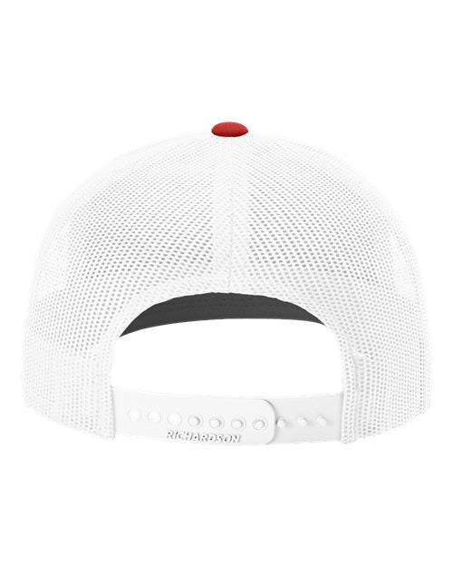 Richardson 112 Royal/ White/ Red — back