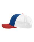 Richardson 112 Royal/ White/ Red — direct side