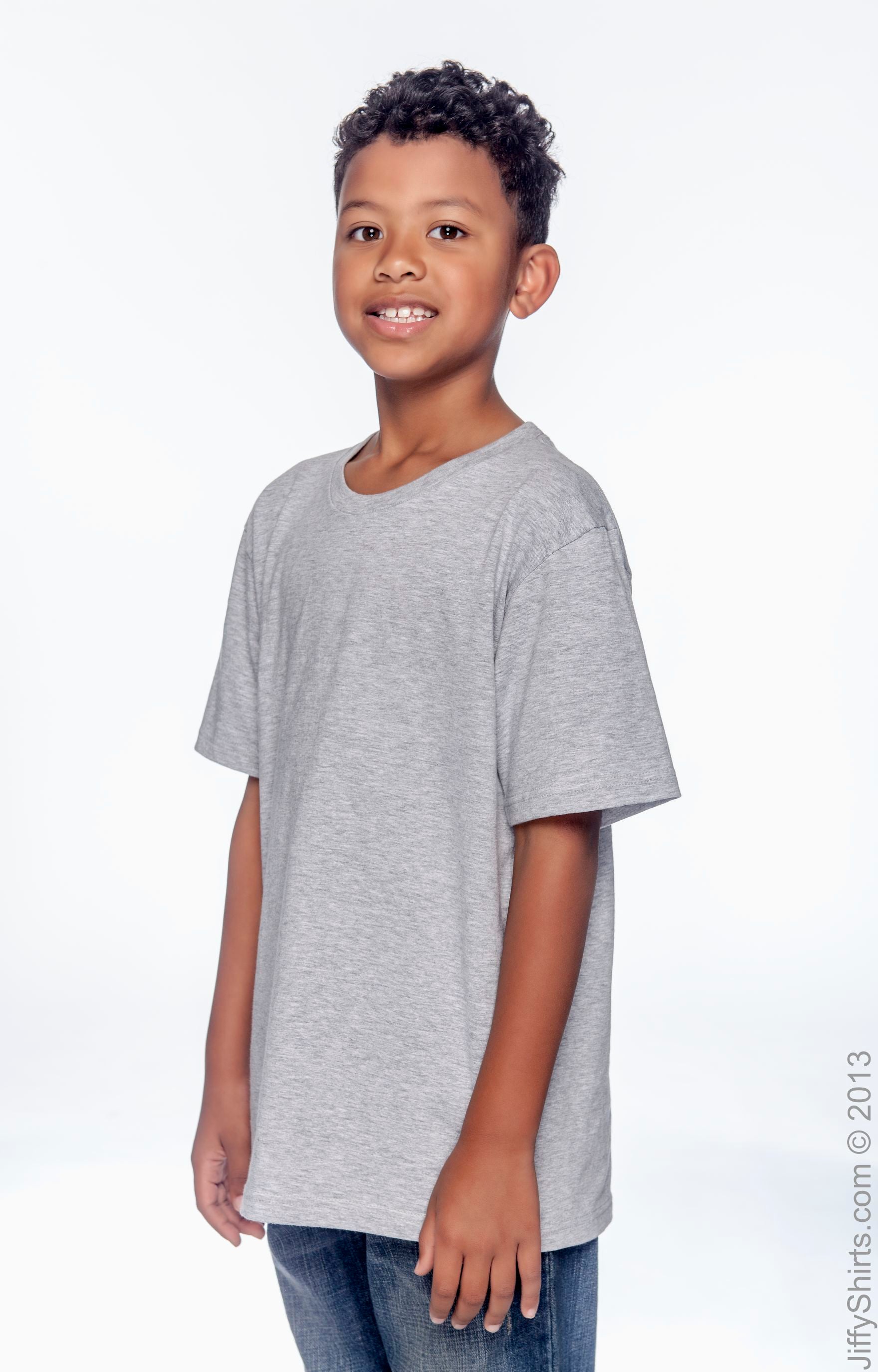Youth Lightweight T-Shirt - Heather Gray