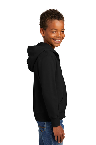 Youth Core Fleece Full-Zip Hoodie - Jet Black