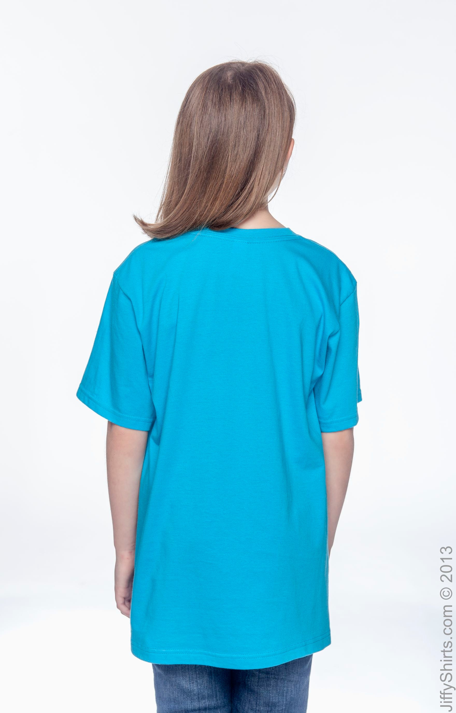 Youth Lightweight T-Shirt - Caribbean Blue