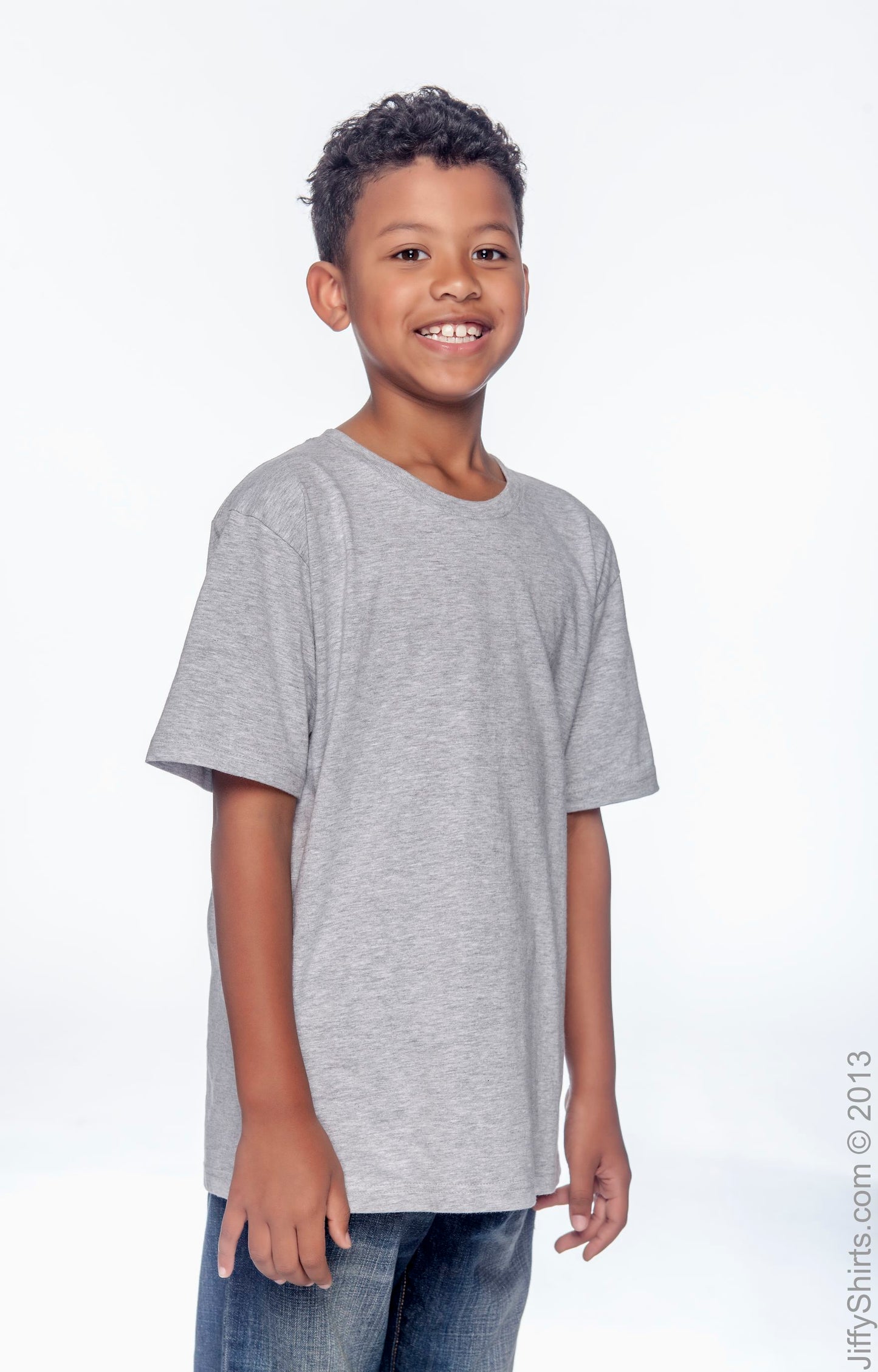 Youth Lightweight T-Shirt - Heather Gray