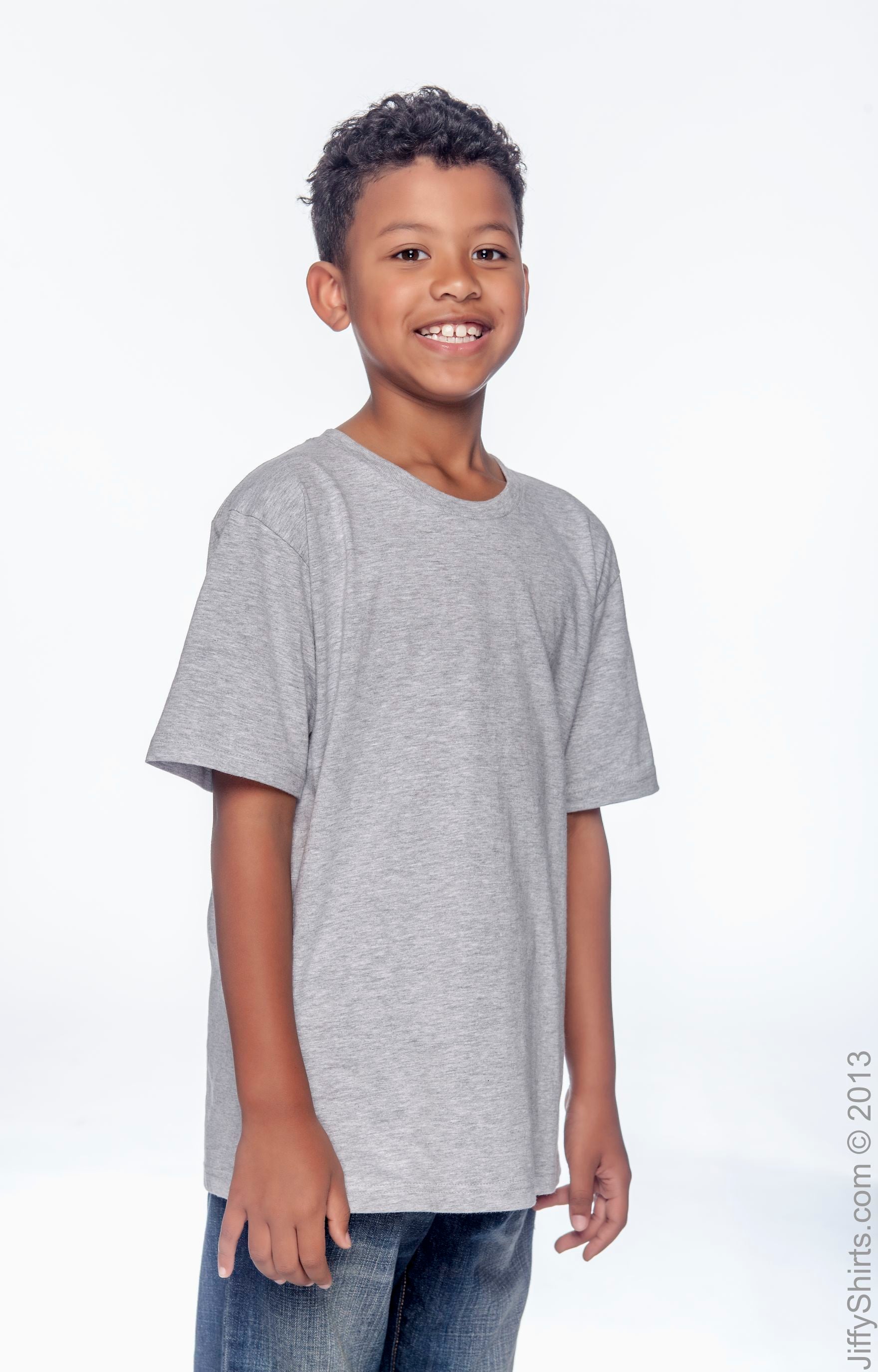 Youth Lightweight T-Shirt - Heather Gray