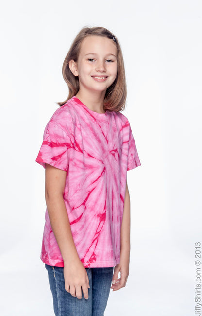 Youth 100% Cotton Spider T-Shirt - Spider Pink