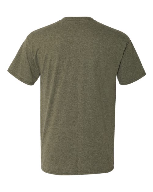 Hanes 42TB Military Green Triblend — back