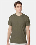 Hanes 42TB Military Green Triblend — on model front