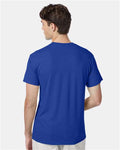 Hanes 42TB Royal Triblend — on model back