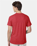 Hanes 42TB Red Triblend — on model back