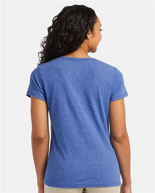 Hanes 42VT Royal Triblend — on model back