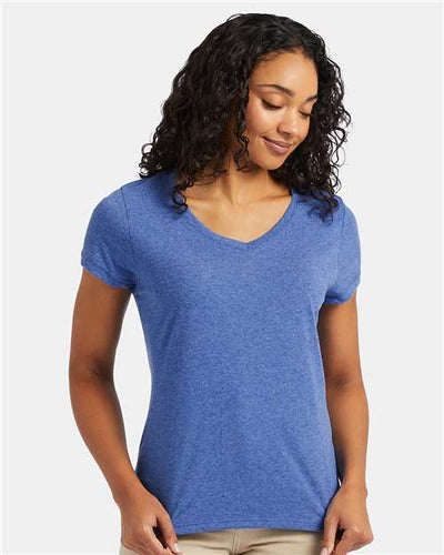 Hanes 42VT Royal Triblend — on model front