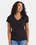 Hanes 42VT Black Triblend — on model front