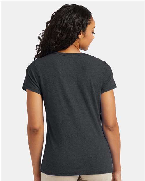Hanes 42VT Slate Triblend — on model back