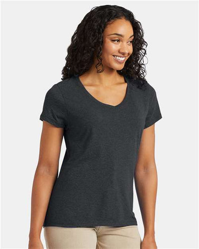 Hanes 42VT Slate Triblend — on model front