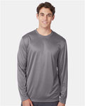 Hanes 482L Graphite — on model front