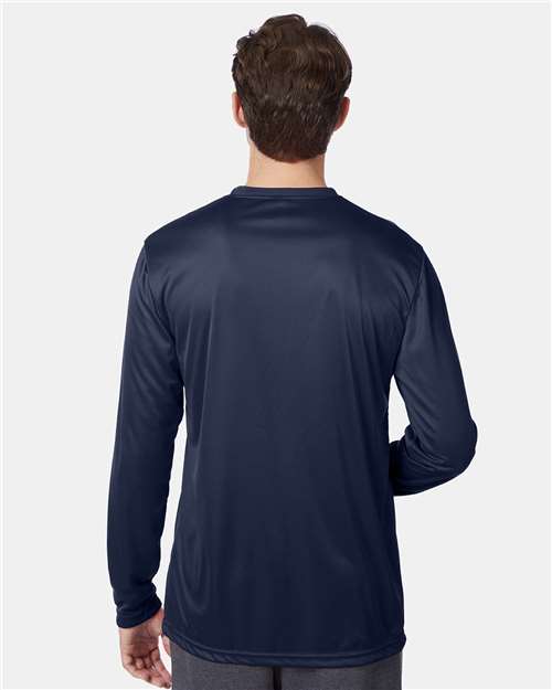 Hanes 482L Navy — on model back