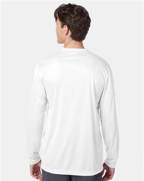Hanes 482L White — on model back