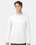 Hanes 482L White — on model front