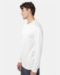 Hanes 482L White — on model side