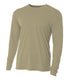 A4 NB3165 - Youth Long Sleeve Cooling Performance Crew Shirt - Sand